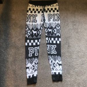 VS Pink Christmas Pajama Pants